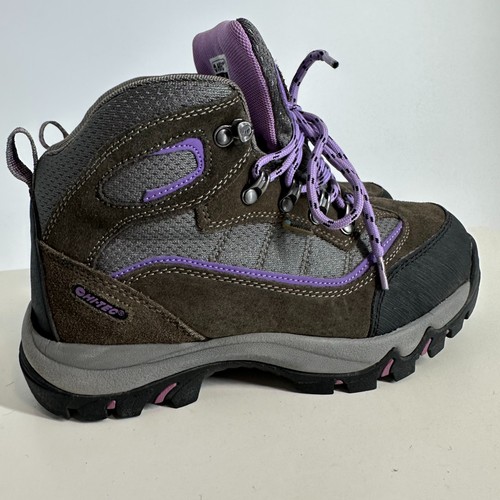 Hi-Tec 9022W Skamania Dri-Tec Waterproof Lace-Up Hiking Boots Gray Purple SZ 7.5 - Picture 4 of 11