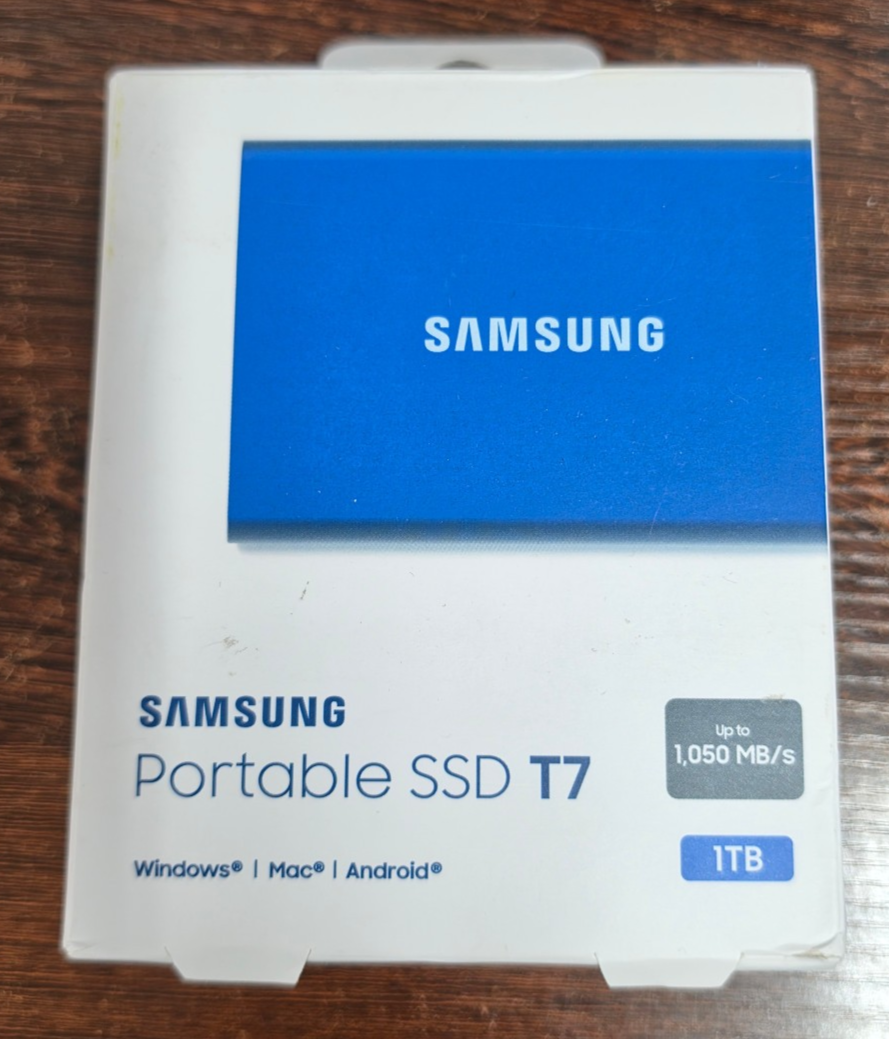 SAMSUNG T7 Portable 1TB SSD - Blue for sale online | eBay