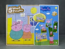 Peppa Pig 5 Wood Puzzle Pack by Cardinal Games