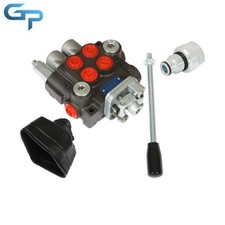 3600 PSI 2 Spool 11 GPM Hydraulic Directional Control Valve BSPP+Conversion Plug