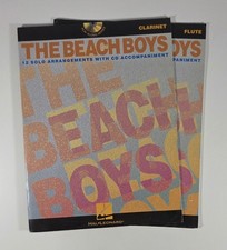 The Beach Boys Hal Leonard Play Along Sheet Music Lot Flute Clarinet Books  CDs