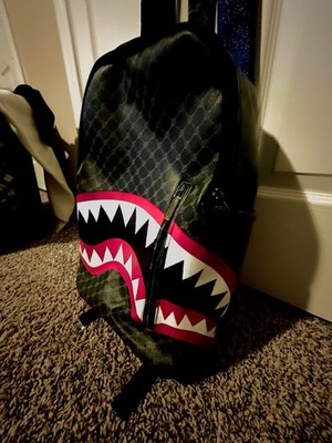 Bape Shark Mouth Backpack Large Capacity Laptop Bag