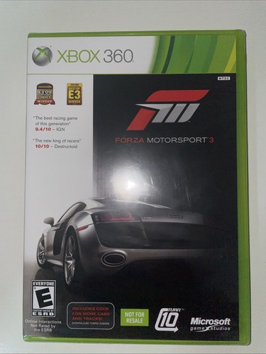 Forza Motorsport 3 (Microsoft Xbox 360, 2009) Brand New Sealed *NOT FOR RESALE*