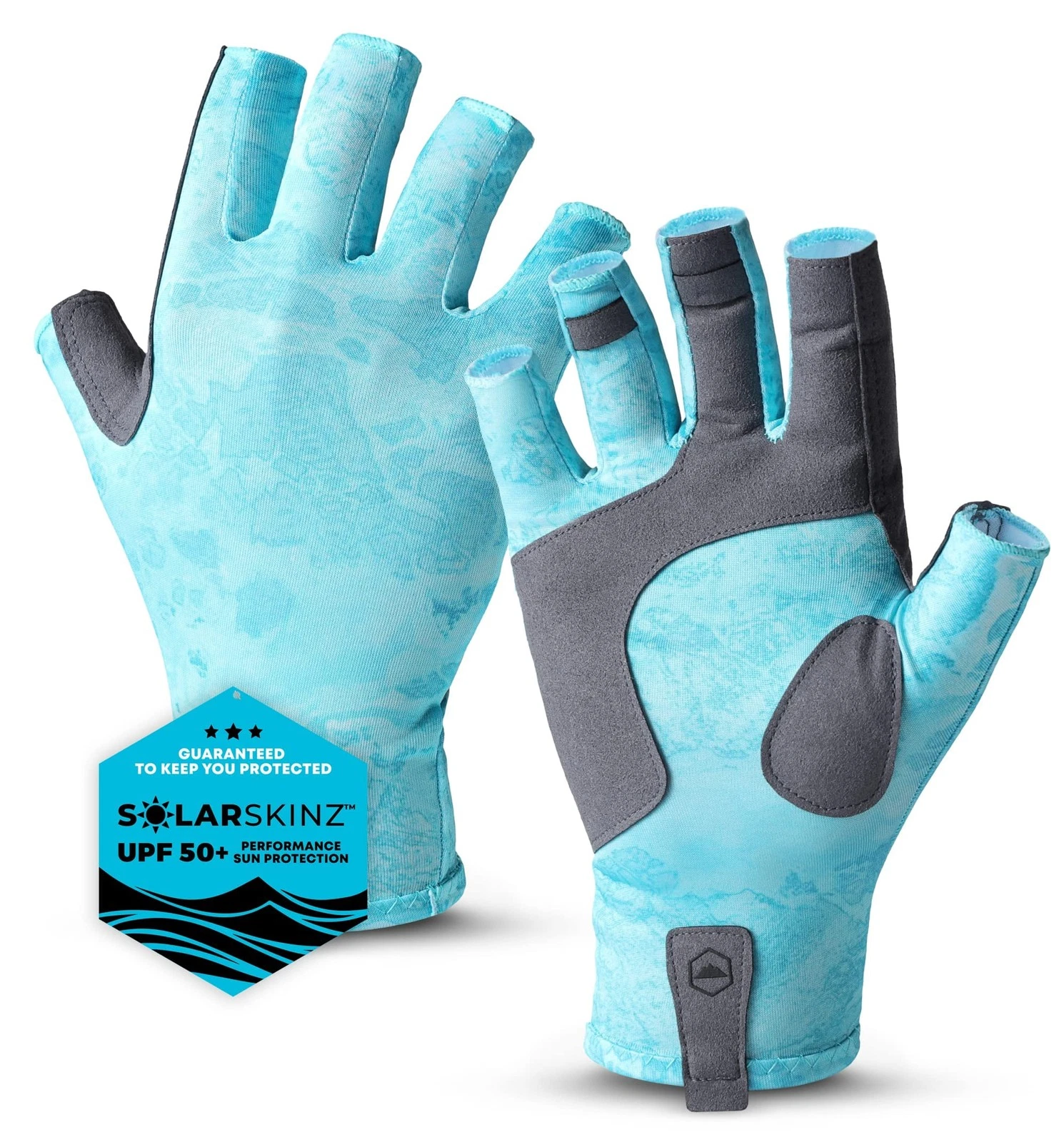 Fingerless Fishing Gloves - UPF 50+ UV Gloves - Reinforced Grip for Kayaking ...