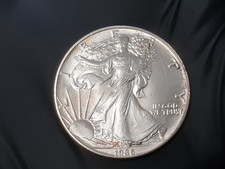 1986 American Eagle Liberty Dollar .999 Fine Silver Coin Bullion 1oz