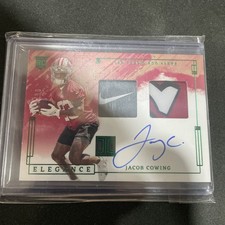2024 Panini Impeccable - Elégance Rookie Autographs Jacob Cowing #RHP-JCG Helmet