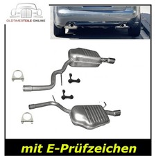 2x Endschalldämpfer für Seat Exeo + ST 2.0 TFSI Auspuff Endtopf Links + Rechts