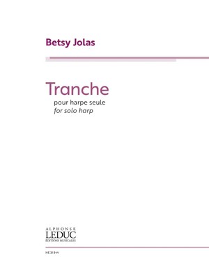 Tranche Harpe - Seule | Betsy Jolas | Deutsch | Buch | 2021 | Hal Leonard Europe