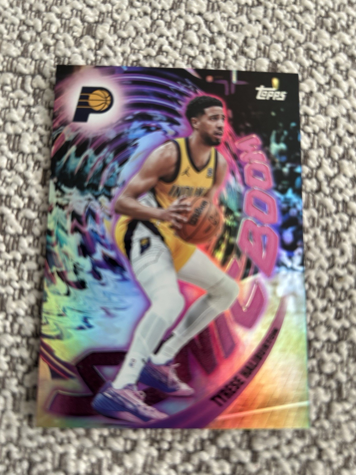 2025-26 Topps NBA Tyrese Haliburton Sonic Boom Holo #SB-13 SSP Case Hit Pacers