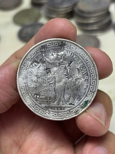 Photo of a 1897 Hong Kong Trade Dollar from an eBay listing that sold on Jun 19, 2026