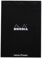 "Rhodia Notizblock \"Dotpad\" Din A4 Gepunktet Schwarz 80 Blatt"