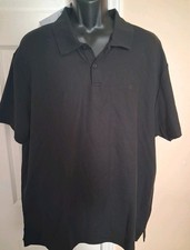 Calvin Klein Men's Short Sleeve Polo shirts Black Stretch -Size 2XL - NWT
