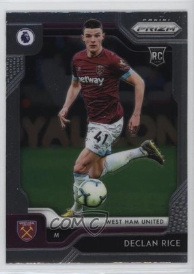 2019-20 Panini Prizm Premier League Declan Rice #7 Rookie RC 8cg