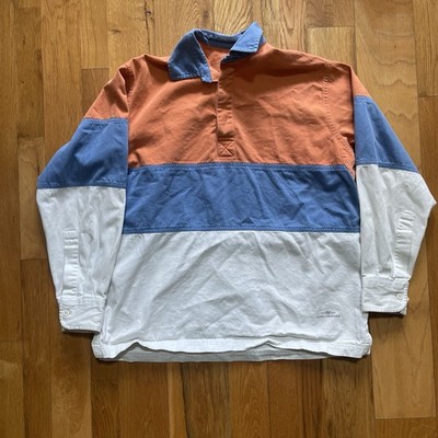 Vintage John Partridge Rugby Colorblock Polo Longsleeve Mens Small Used