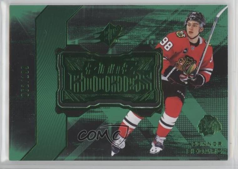 2023-24 SPx Finite Rookies Green 62/199 Connor Bedard #F-15 4p5