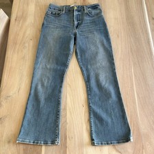  238 Frame Women's Blue Le Crop Mini Boot High Waist Denim Jean Pants Size 230