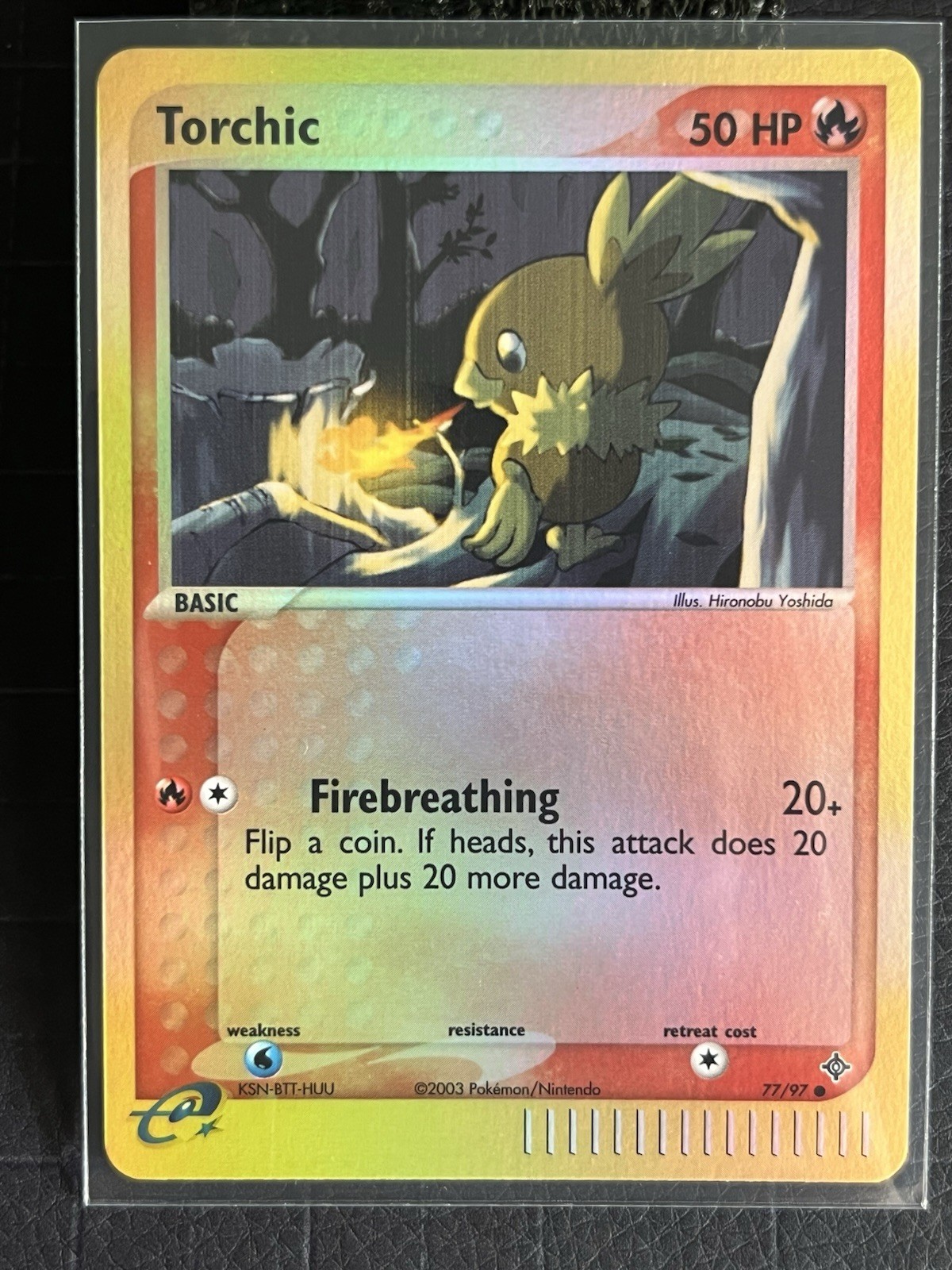 Torchic 77/97 EX Dragon Reverse Holo Pokémon Card NM