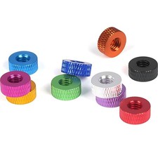 M2 M2.5 M3 M4 Colored Aluminum Alloy Knurled Thumb Nut Hand Grip Twist Knob Nuts