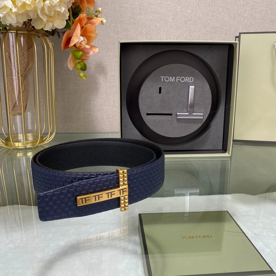 Authentic Tom Ford Reversible Leather - Image 2 of 4