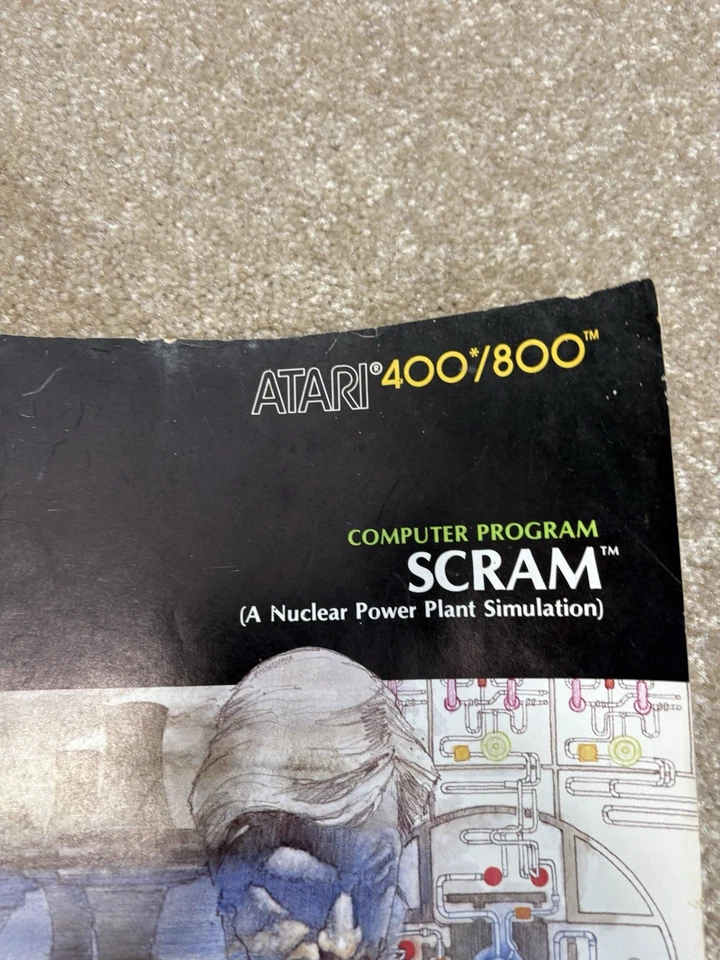 Atari 400/800 Computer Program Scram Manual Only - Image 2 of 4