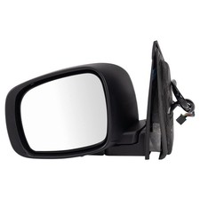 TRQ Driver Side Mirror Assembly Power Heated Turn Signal Memory Foldaway Chrome