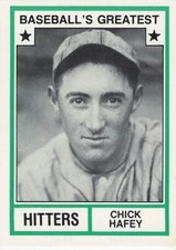 CHICK HAFEY BASEBALL'S GREATEST HITTERS  1982 TCMA #35