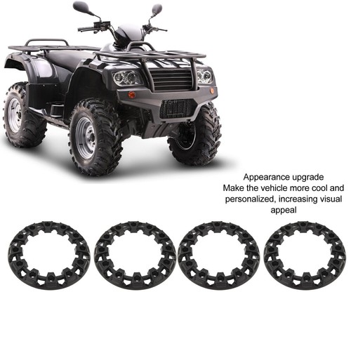 4Pcs Wheel Hub Trim Cover Hubcaps Tire Protection Rim Cap Universal for ATV Go - Afbeelding 2 van 18