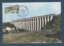 carte  1er jour   le viaduc de 52 Chaumont  1960                        a