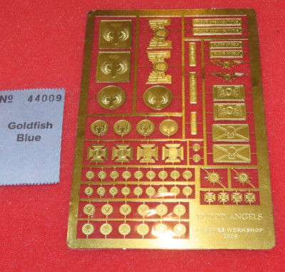 Games Workshop Warhammer 40k Blood Angels Brass Etchings New