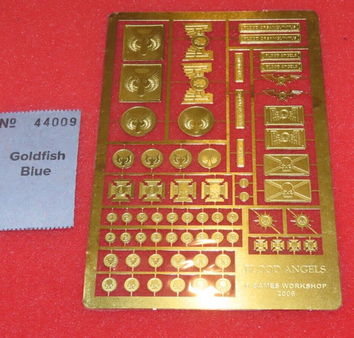 Forgeworld Blood Angels - Planche De Symboles En Laiton (Brass Etch) - Neuf Sur Grappe