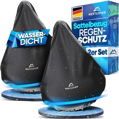NEXTCOVER  Universal Sattelbezug Fahrrad 2er Set 100% Wasserdicht Regenschutz