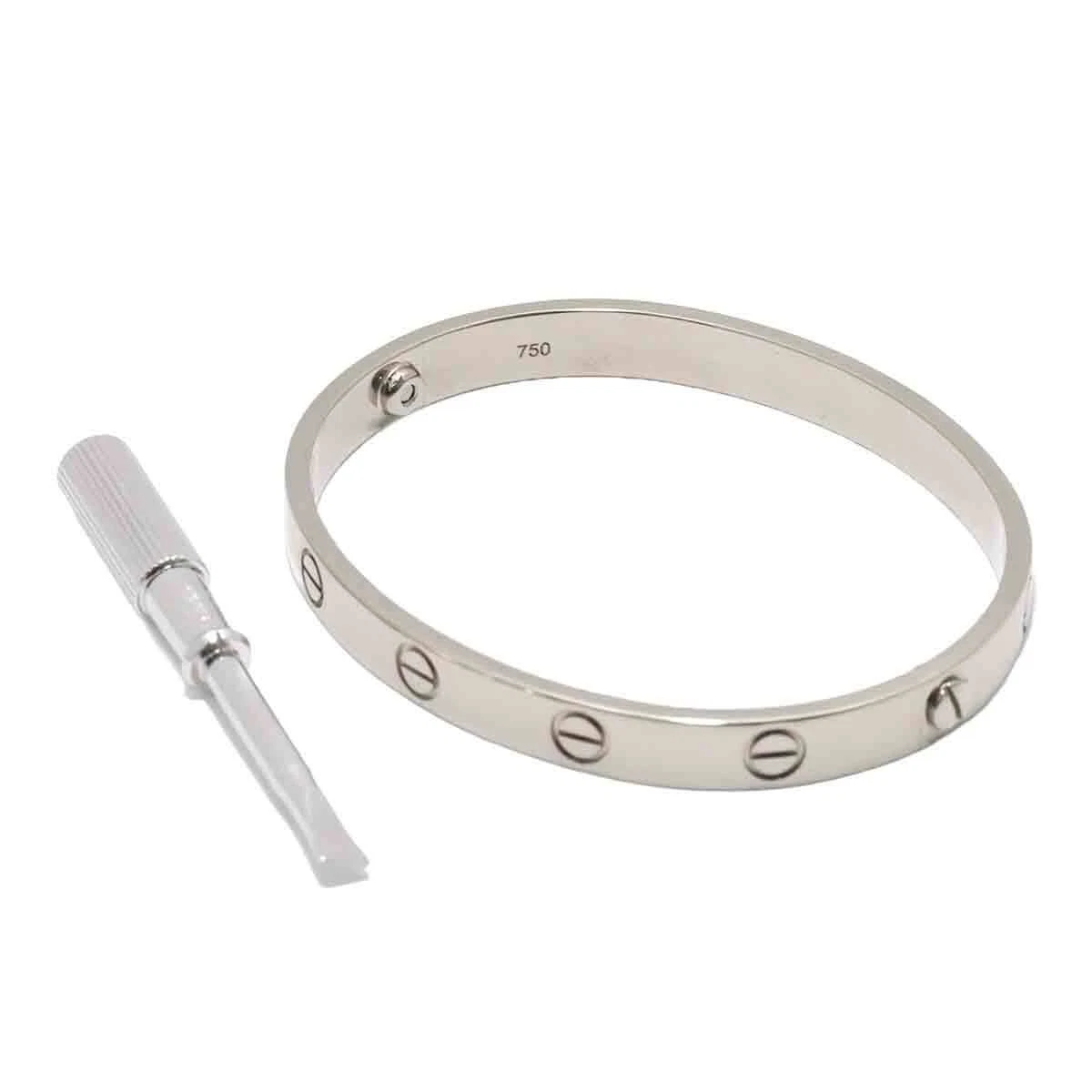 750 white gold bracelet price deals
