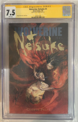 Graded Marvel Comics Wolverine: Netsuke #3 Signed by Roy Thomas