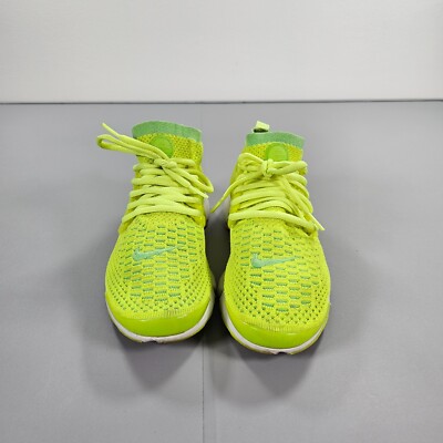 nike air presto flyknit green running shoes