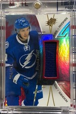 2016-17 UPPER DECK SPX BRAYDEN POINT, #R-BP, ROOKIE, JERSEY, RED SERIAL #193/235