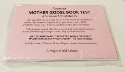 Improved Mother Goose Book Test -- Bob Hummer, Martin Gardner, B.W. McCarron