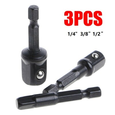 Steckschlüsseleinsätze Sechskantschaf 3 * Impact Socket Adapter 1/4 3/8 1/2 Zoll