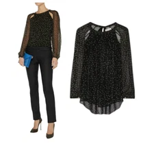 ISABEL MARANT ETOILE dot print Presley top F 38 US 6