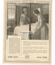 1917 Ivory Soap How To Wash Blankets art Vintage Ad 