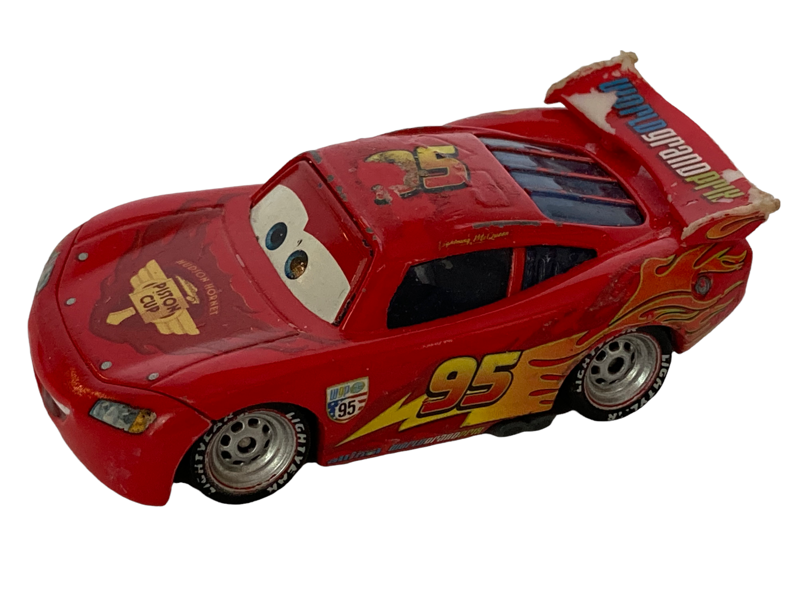 Disney Pixar Cars Lightning McQueen World Grand Prix Piston Cup Toy Mattel  V2797