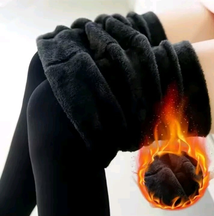 Women Thermal Stretch Fleece Lined Thick Winter Warm Pants Tight Leggings Large