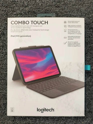 Logitech Combo Touch Detachable 10th Gen iPad Keyboard Case, OBN, B1