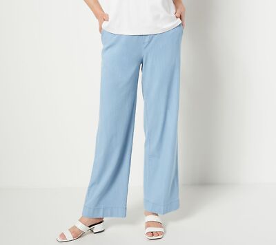 Isaac Mizrahi Live!  Women's Pants Sz 12 Regular True Denim Chambray Gray