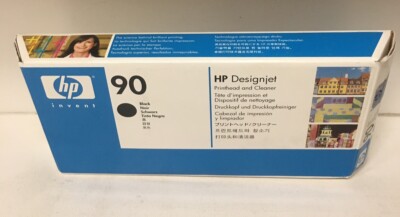 Original HP90 C5054A Druckkopf Printhead + Cleaner schwarz DesignJet 4000 4500