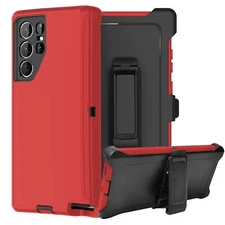 For Samsung Galaxy S25/S25+Ultra Shockproof Defender Case Cover with Belt Clip