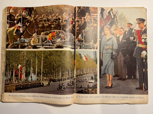 PARIS MATCH MAGAZINE - No 420 FRANCOISE SAGAN 27th April 1957 Queen Elizabeth II - Picture 7 of 12
