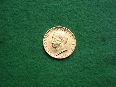 Italien 1931 100 Lire hochwertig nahe unc 8,8 Gramm 0,900 Gold
