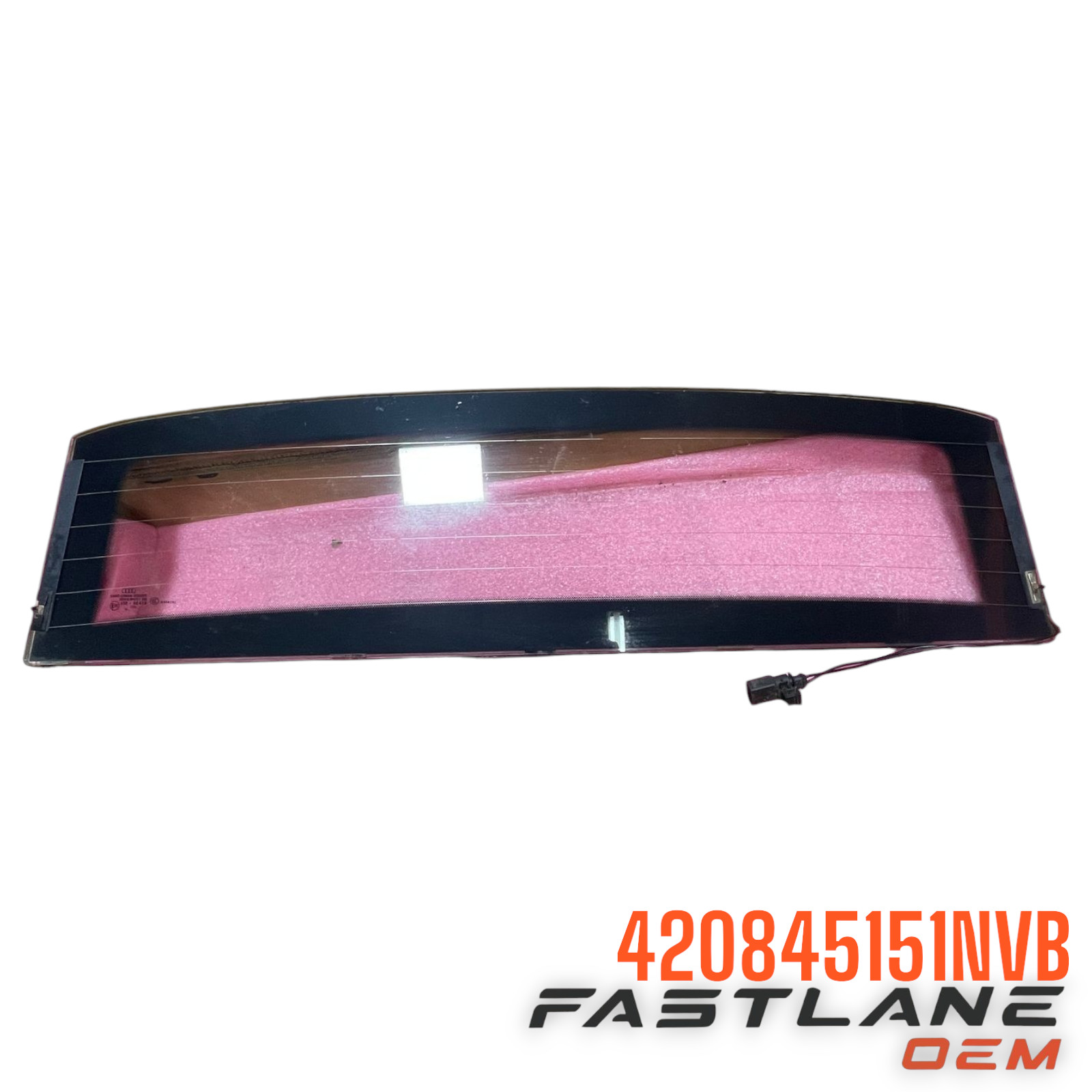 2009-2012 AUDI R8 PARTITION BACK WINDOW GLASS OEM 420845151NVB