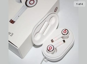 Beats tour 3 Wireless Earbuds Earphones Red & White Free ...
