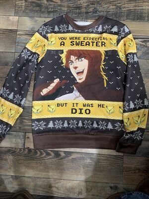 Jotaro Kujo Ugly Christmas Sweater, S US Size, Gift For Him
